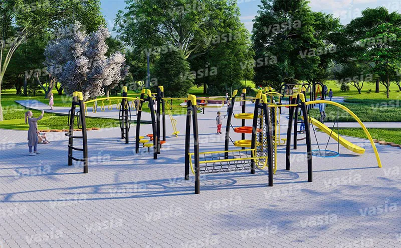 Outdoor Kids Climbing Play Structures