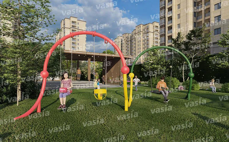 /Preschool Climbing Structures With Swings