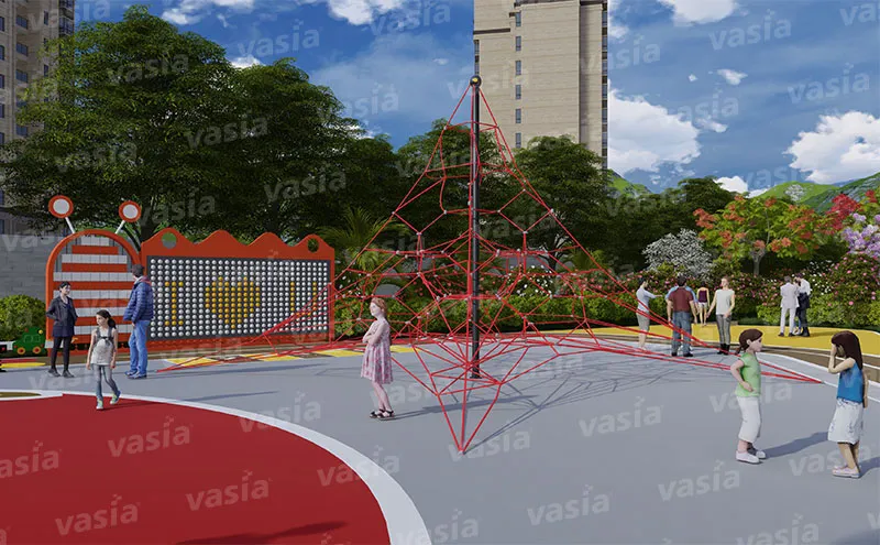 Rope Climbing Playground Equipment