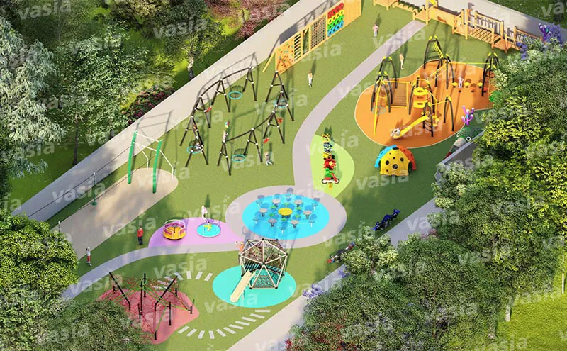 Durable Kids Plastic Outdoor Playset