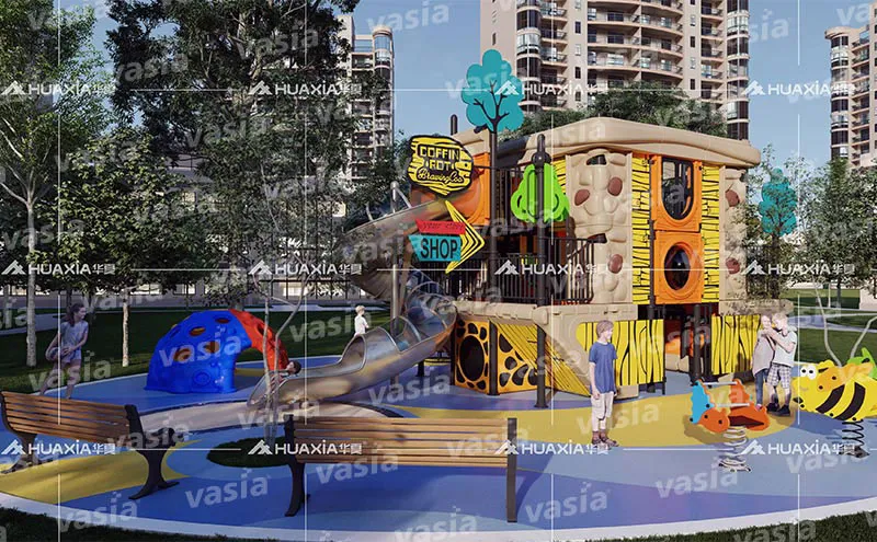 Outdoor Plastic Garden Play Equipment
