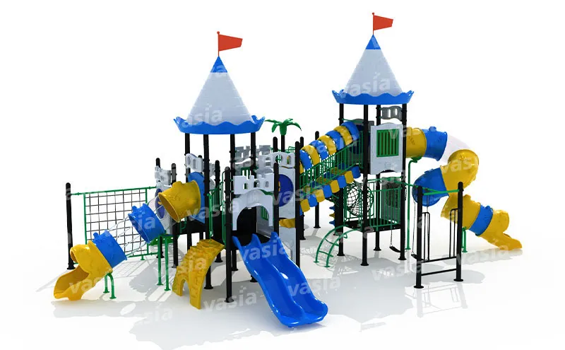 Childrens Outdoor Playground Slide Set