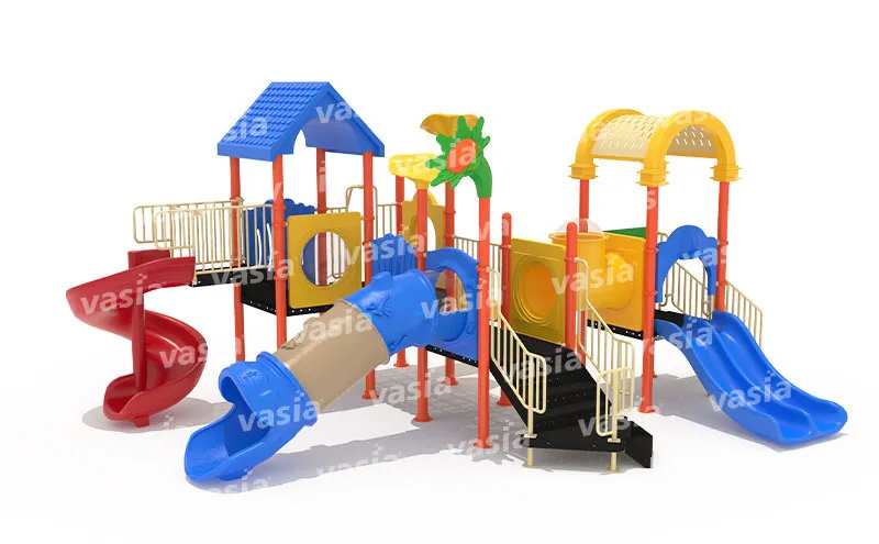 Outdoor Plastics Slide Play Area
