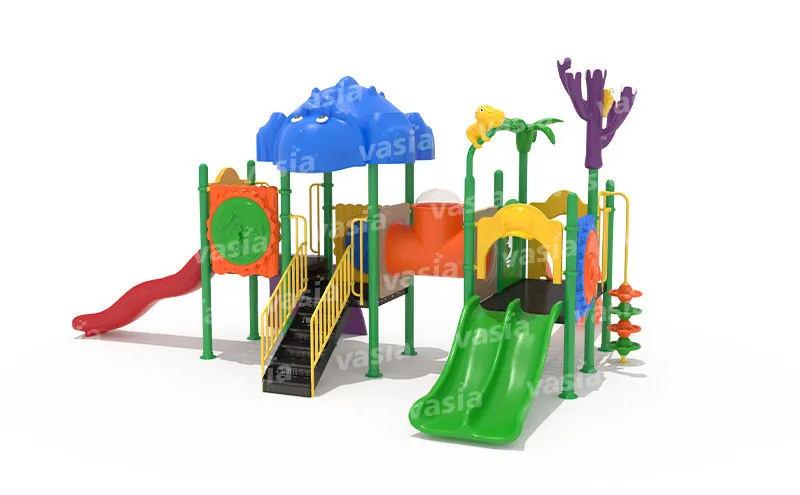 Outdoor Plastics Slide Play Area