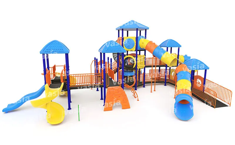 Outdoor Plastics Slide Play Area