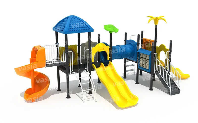 Outdoor Slide Playground Sunlight Parks