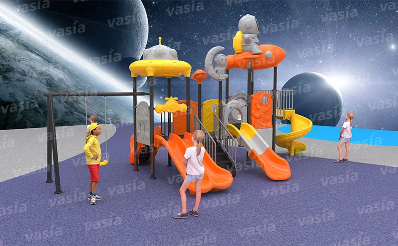 Plastic Garden Play Equipment With Swing