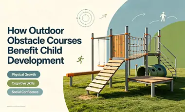Outdoor obstacle courses for child development
